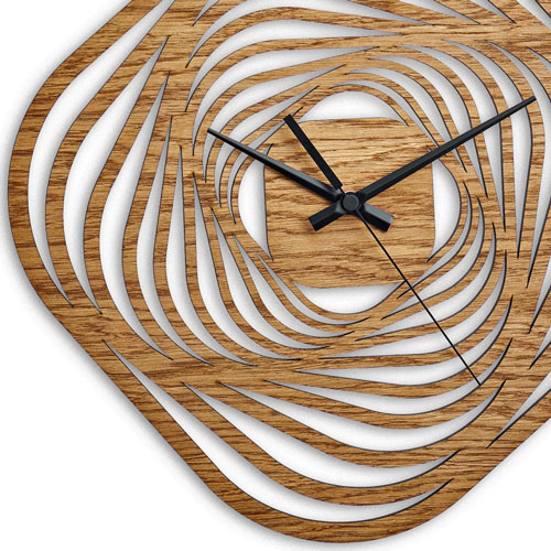 ساعت دیواری مدل blazing star چوبی از جنس MDF و در 3 رنگ - Image 7