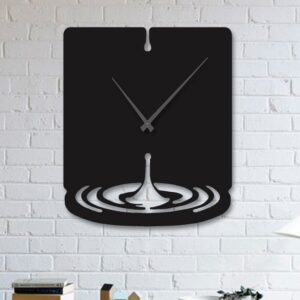 -مشکی-طرح-موج-قطره-2.jpg ساعت دیواری مشکی طرح موج قطره جنس شیشه نشکن (پلکسی)