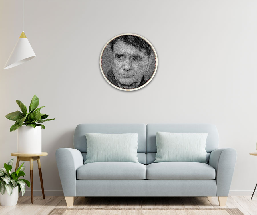 تابلو نخ و میخ چهره تصویر استاد شجریان